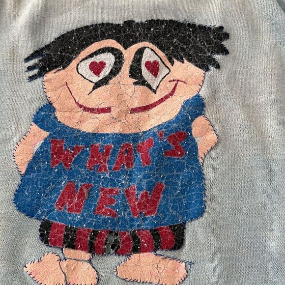 Vintage 1950s Worn To Perfection TOMMY Crewneck Sweatshirt - Picture 4 of 11